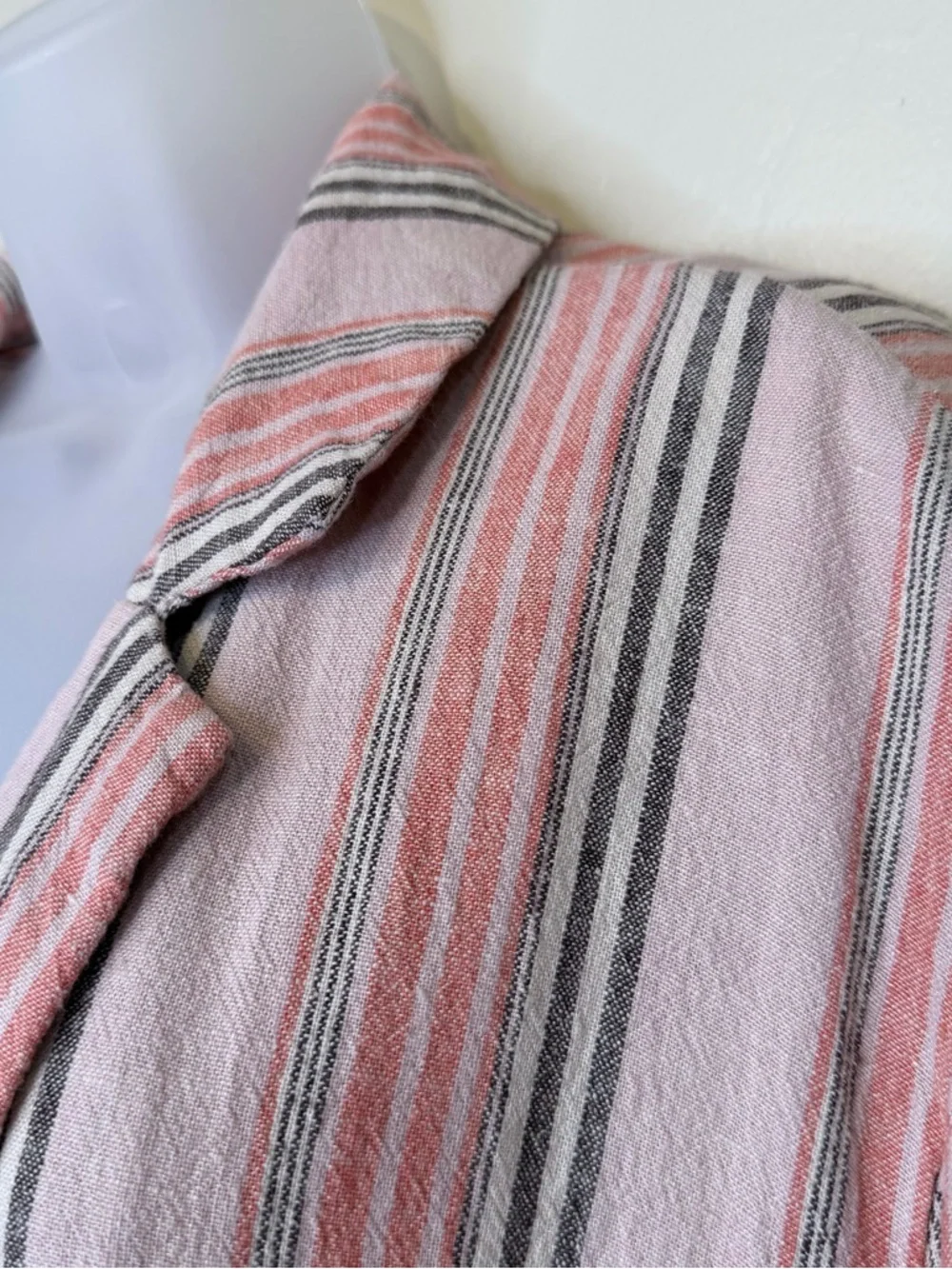 FP | Simply Stripe Hip Pockets Soft Relaxed Oversized Slouchy Blazer Jacket - Picture 7 of 15